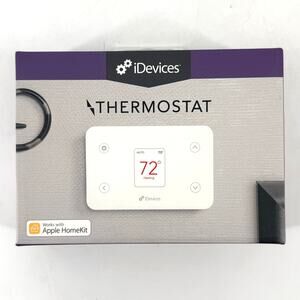 iDevices Programable Thermostat Smart WiFi Apple HomeKit White New Open Box